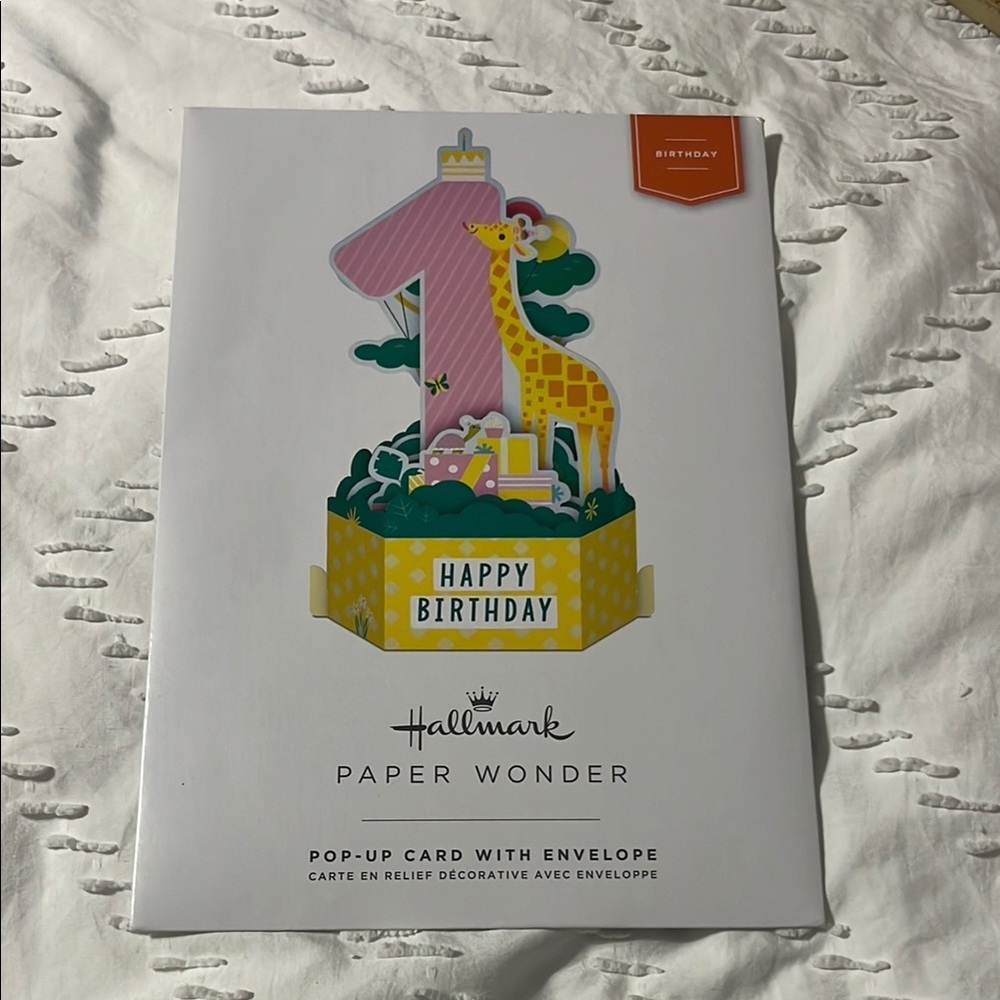 Hallmark Pink and Yellow Birthday Card